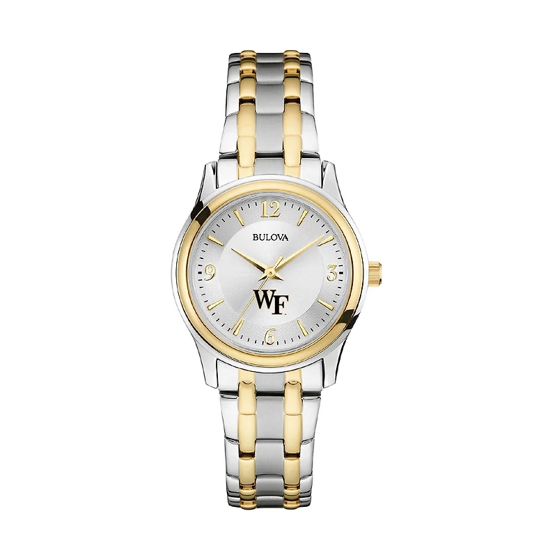 Women's Bulova Silver/Gold Wake Forest Demon Deacons Classic Two-Tone Round Watch