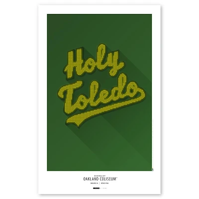 Athletics Minimalist Coliseum 11'' x 17'' Art Poster