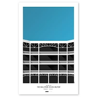 Texas Rangers Minimalist Globe Life Field 11'' x 17'' Art Poster