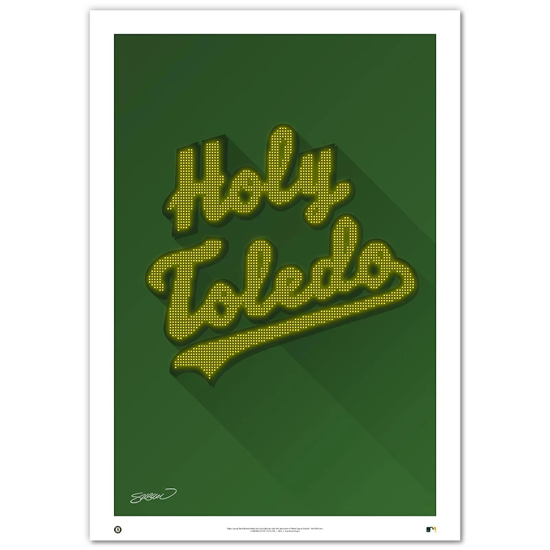 Athletics Minimalist Coliseum 14'' x 20'' Fine Art Print