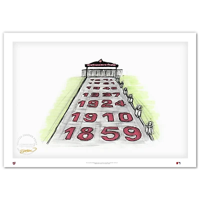 Washington Nationals Minimalist Nationals Park 14'' x 20'' Fine Art Print