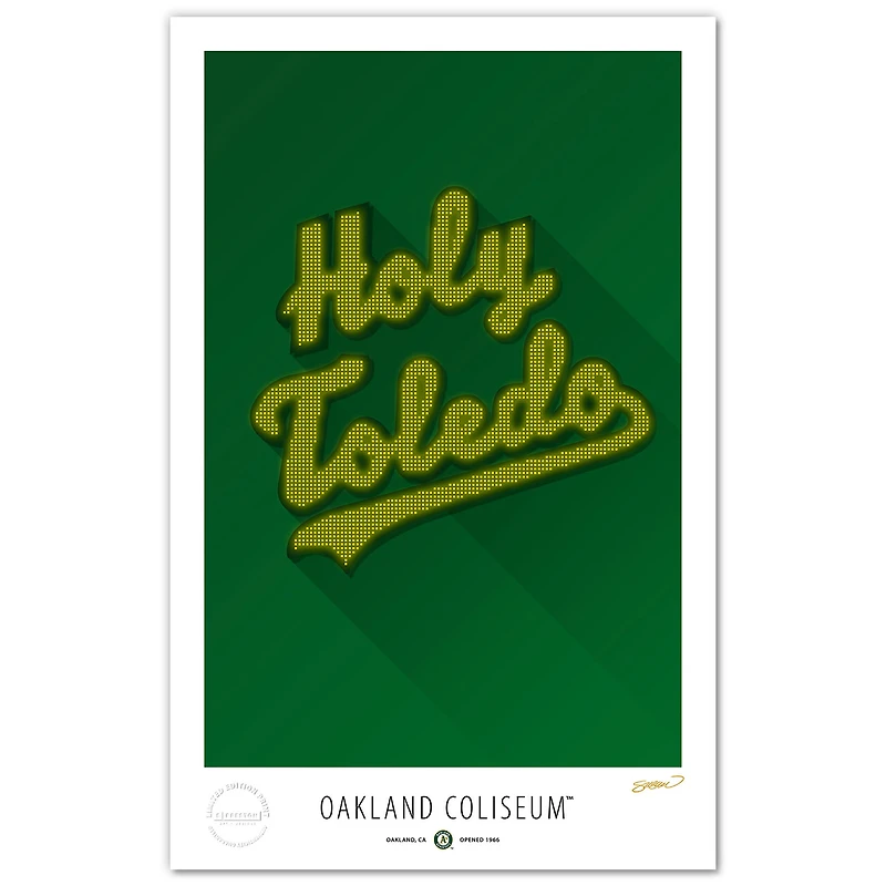 Athletics Minimalist Coliseum 17'' x 26'' Limited Edition Fine Art Print