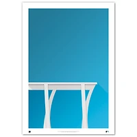 Miami Marlins Minimalist loanDepot Park 24'' x 36'' Fine Art Print