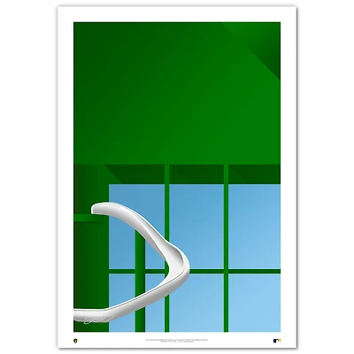 Milwaukee Brewers Minimalist American Family Field 24'' x 36'' Fine Art Print