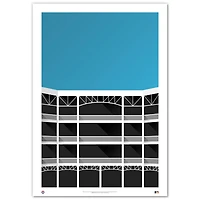 Texas Rangers Minimalist Globe Life Park 24'' x 36'' Fine Art Print