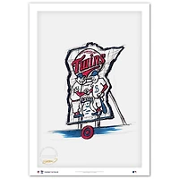 Minnesota Twins Minimalist Target Field 8.5'' x 11'' Fine Art Print