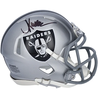 Marcus Allen Los Angeles Raiders Autographed Riddell Speed Mini Helmet