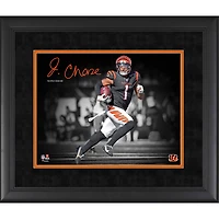 Ja'Marr Chase Cincinnati Bengals Facsimile Signature Framed 11" x 14" Spotlight Photograph