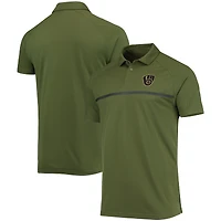 Men's Levelwear Olive Milwaukee Brewers Delta Sector Raglan Polo