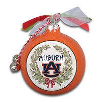 Auburn Tigers Wreath Kickoff Painted Ornament