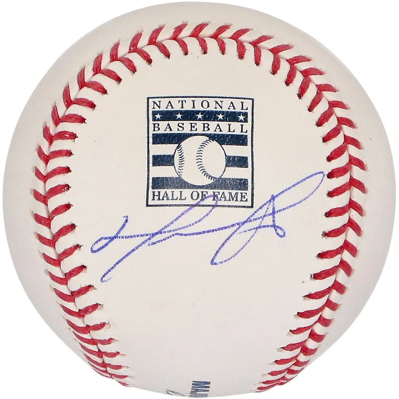 David Ortiz Boston Red Sox Autographed Hall of Fame Logo Baseball