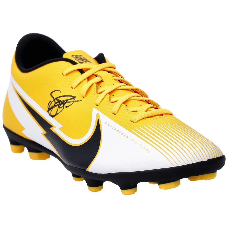 Sergiño Dest Barcelona Autographed Yellow Nike Mercurial Vapor Cleat