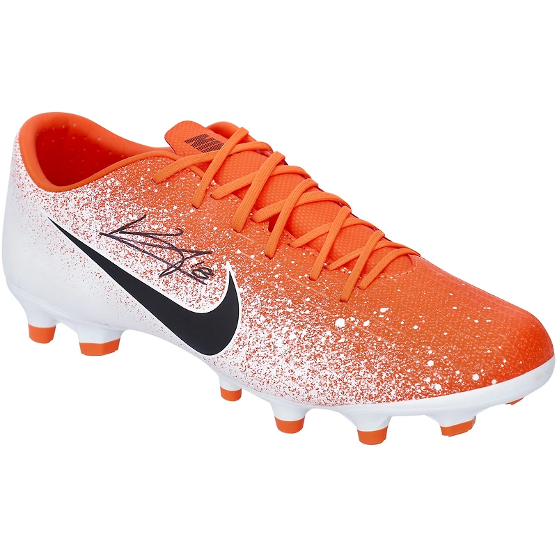 Bruno Fernandes Manchester United Autographed Crimson and White Nike Vapor 12 Academy MG Football Cleat