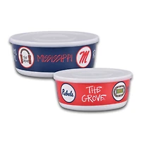 Ole Miss Rebels 2-Pack Container Bowl Set
