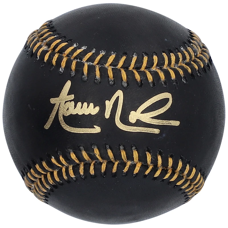 Aaron Nola Philadelphia Phillies Autographed Black Leather Baseball