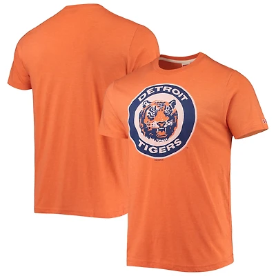Men's Homage Orange Detroit Tigers Hand-Drawn Logo Tri-Blend T-Shirt