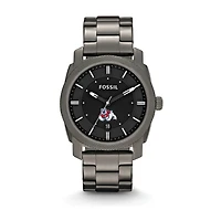 Fossil Fresno State Bulldogs Machine Smoke Stainless Steel Watch