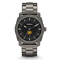 Fossil Kent State Golden Flashes Machine Smoke Stainless Steel Watch