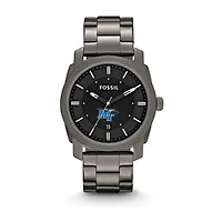 Fossil MTSU Blue Raiders Machine Smoke Stainless Steel Watch