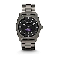 Fossil TCU Horned Frogs Machine Smoke Stainless Steel Watch