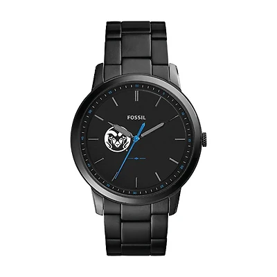 Fossil Colorado State Rams The Minimalist Slim Stainless Steel Watch