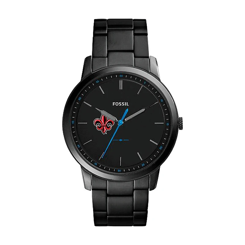 Fossil Louisiana Ragin' Cajuns The Minimalist Slim Stainless Steel Watch