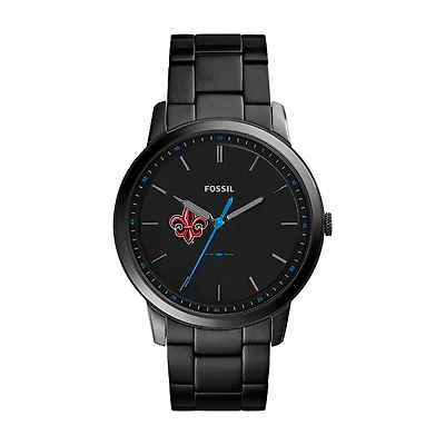Fossil Louisiana Ragin' Cajuns The Minimalist Slim Stainless Steel Watch