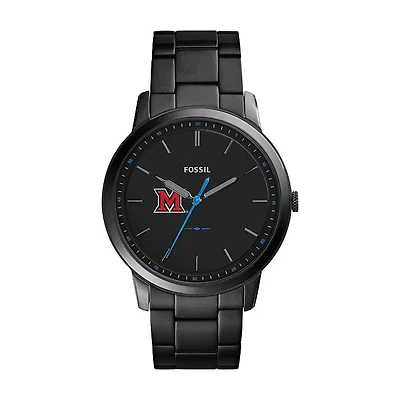Fossil Miami University RedHawks The Minimalist Slim Stainless Steel Watch