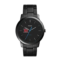 Fossil Miami University RedHawks The Minimalist Slim Stainless Steel Watch