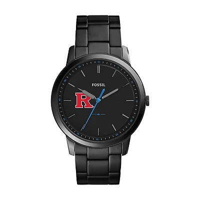 Fossil Rutgers Scarlet Knights The Minimalist Slim Stainless Steel Watch