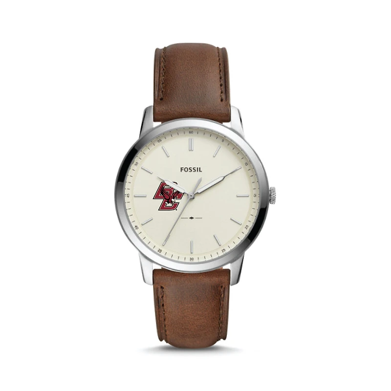 Fossil Boston College Eagles The Minimalist Leather Watch