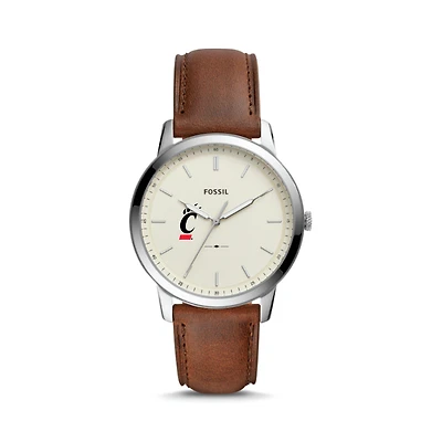 Fossil Cincinnati Bearcats The Minimalist Leather Watch