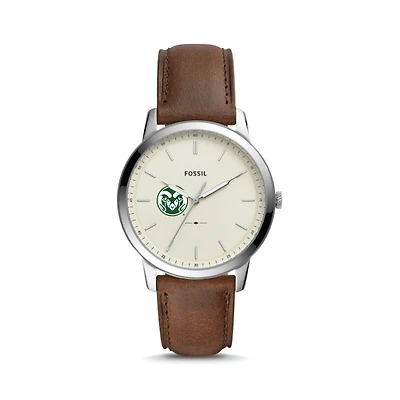 Fossil Colorado State Rams The Minimalist Leather Watch
