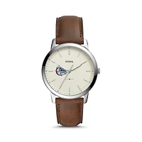 Fossil Gonzaga Bulldogs The Minimalist Leather Watch