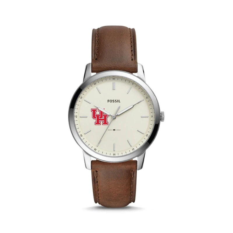Fossil Houston Cougars The Minimalist Leather Watch