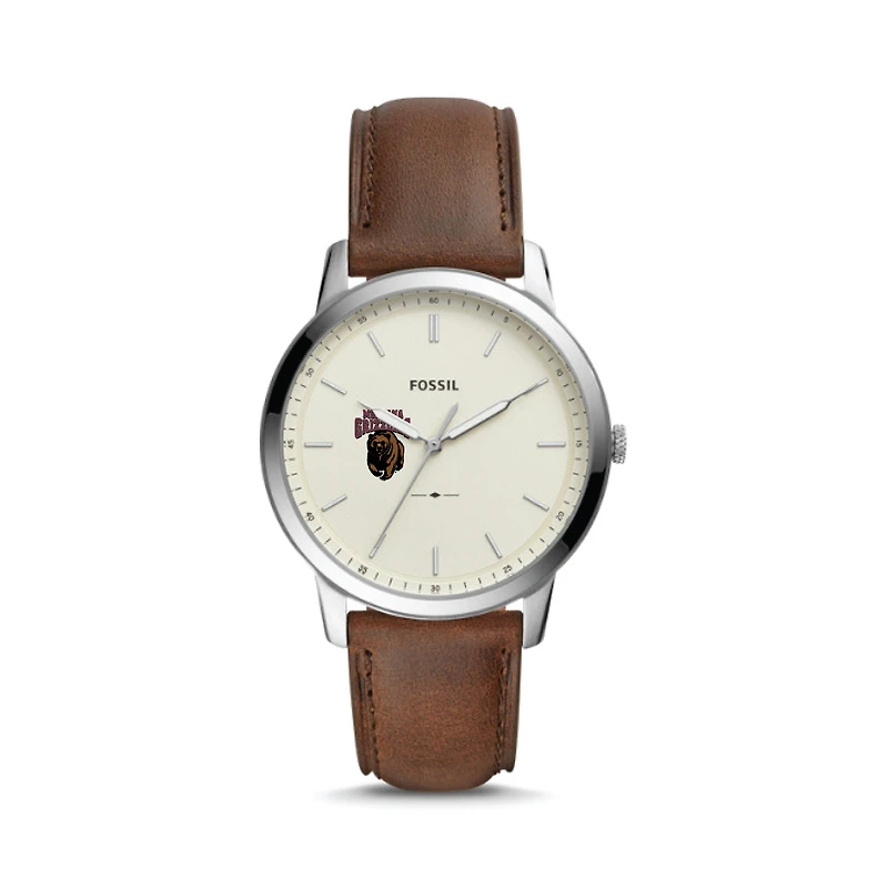 Fossil Montana Grizzlies The Minimalist Leather Watch