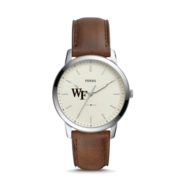 Fossil Wake Forest Demon Deacons The Minimalist Leather Watch