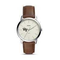 Fossil Wake Forest Demon Deacons The Minimalist Leather Watch