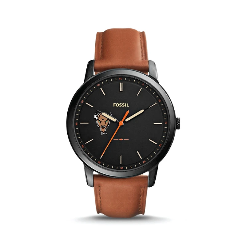 Fossil Marshall Thundering Herd The Minimalist Slim Light Brown Leather Watch