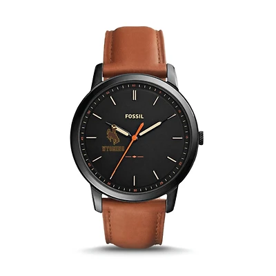 Fossil Wyoming Cowboys The Minimalist Slim Light Brown Leather Watch