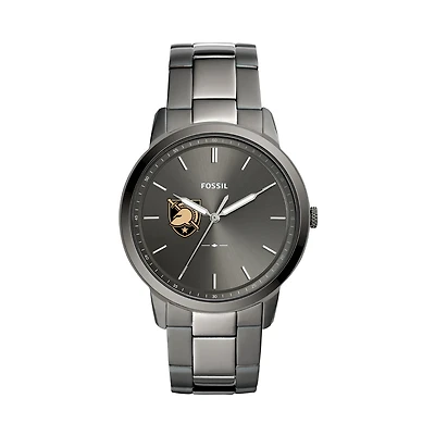 Fossil Army Black Knights The Minimalist Three-Hand Smoke Watch