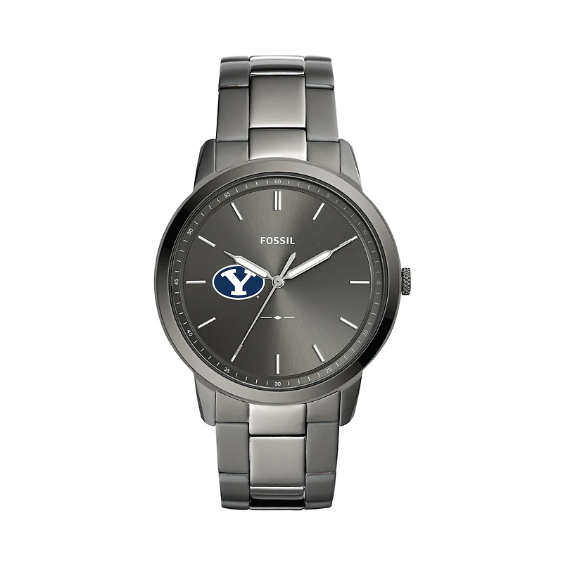 Fossil BYU Cougars The Minimalist Three-Hand Smoke Watch