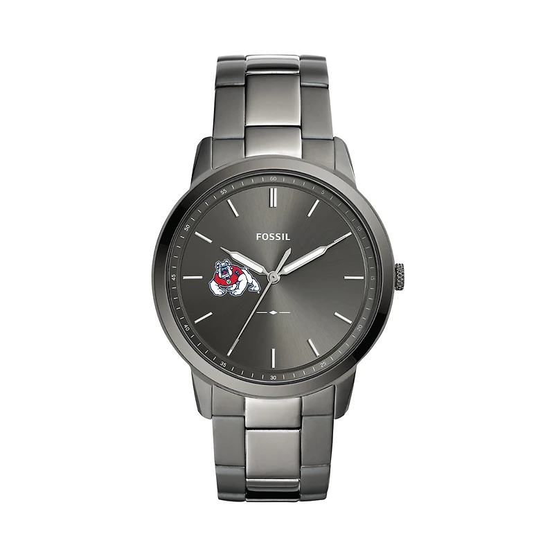 Fossil Fresno State Bulldogs The Minimalist Three-Hand Smoke Watch