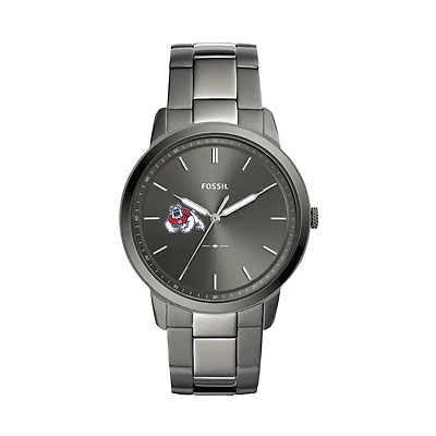 Fossil Fresno State Bulldogs The Minimalist Three-Hand Smoke Watch
