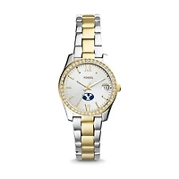 Women's Fossil BYU Cougars Scarlette Mini Two-Tone Stainless Steel Watch