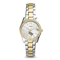 Women's Fossil UCF Knights Scarlette Mini Two-Tone Stainless Steel Watch