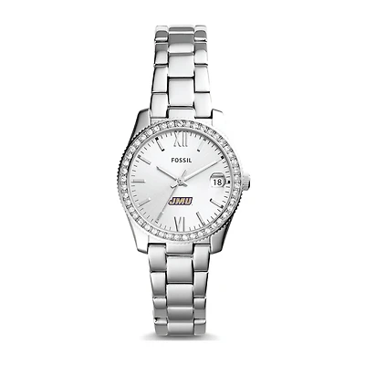 Women's Fossil Silver James Madison Dukes Scarlette Mini Three-Hand Date Watch