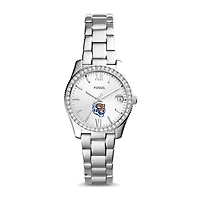 Women's Fossil Silver Memphis Tigers Scarlette Mini Three-Hand Date Watch
