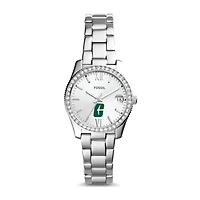 Women's Fossil Silver Charlotte 49ers Scarlette Mini Three-Hand Date Watch
