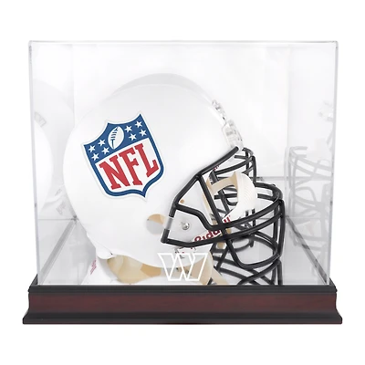 Washington Commanders Mahogany Team Logo Helmet Display Case